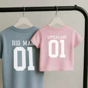 Big Man/Little Lady Daddy & Daughter Pastel Matching Tees (MRK X) mens dad clothes online