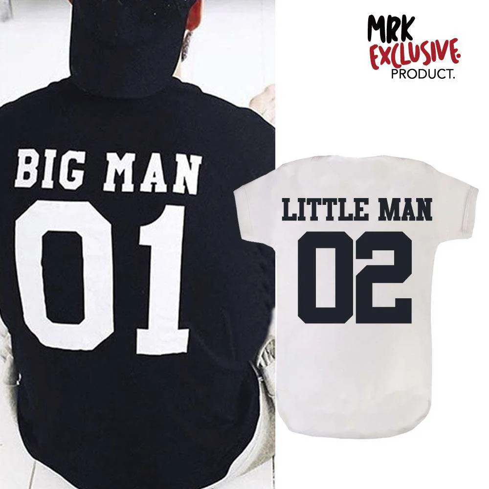 Big Man/Little Man Dad & Son Matching Tee & Bodysuit (MRK X) dad hats promo code