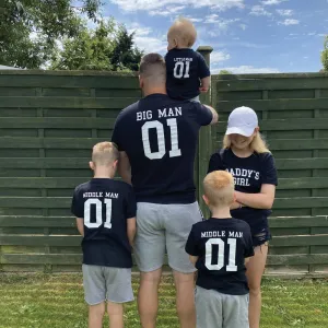 Big Man/Little Man/Middle Man Daddy & Son Matching Tees (MRK X) daddy outfits clearance