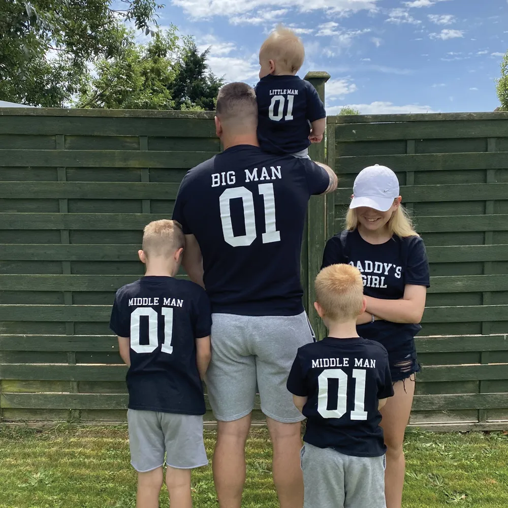 Big Man/Little Man/Middle Man Daddy & Son Matching Tees (MRK X) daddy outfits clearance