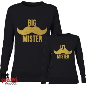 Big Mister/Lil Mister Matching Daddy & Crew Sweaters (MRK X) daddy outfits clearance