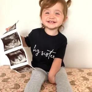 Big Sister Script T-Shirt girls pajamas promo