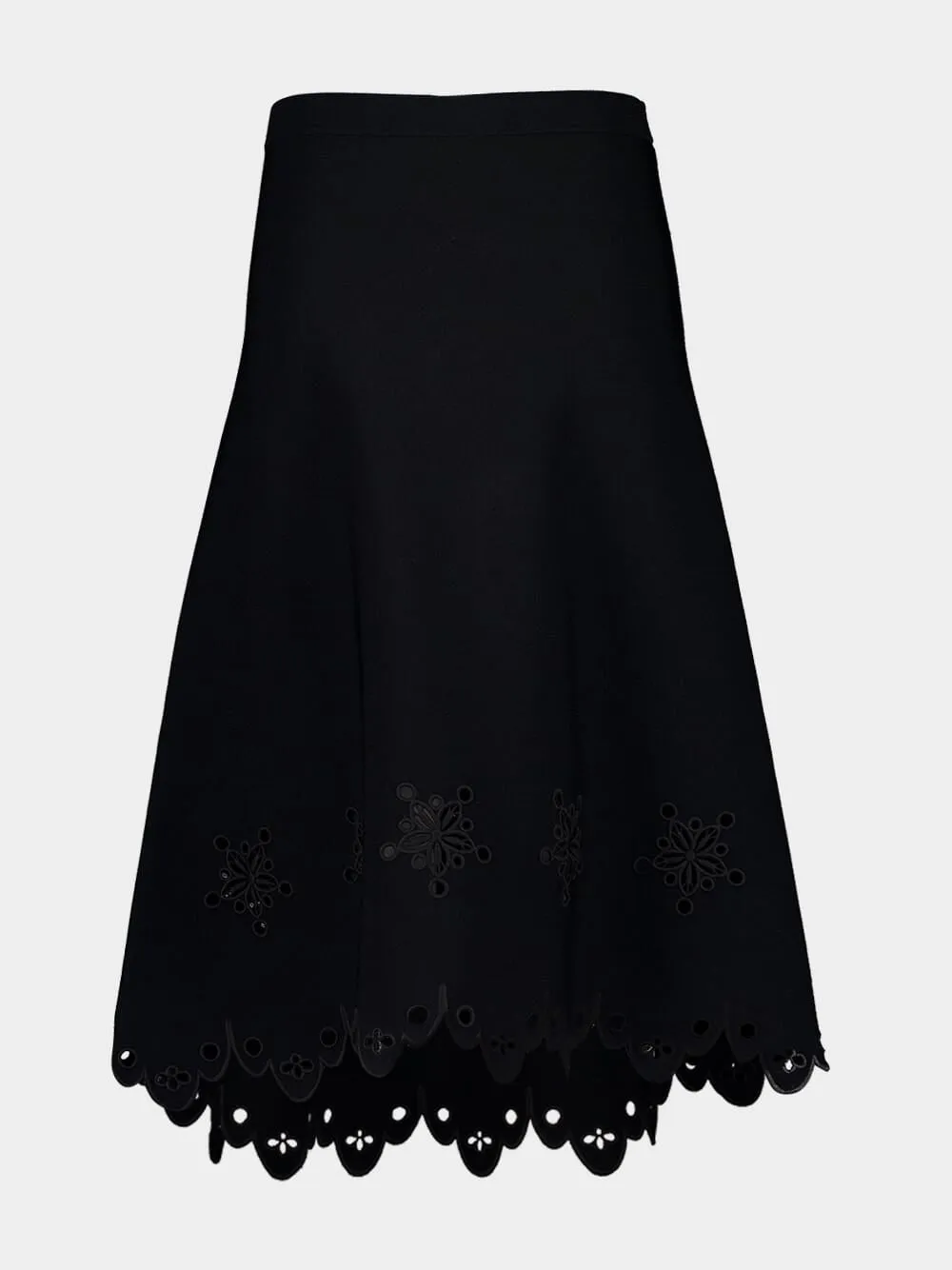 Black Melly Midi Skirt womens slacks clearance