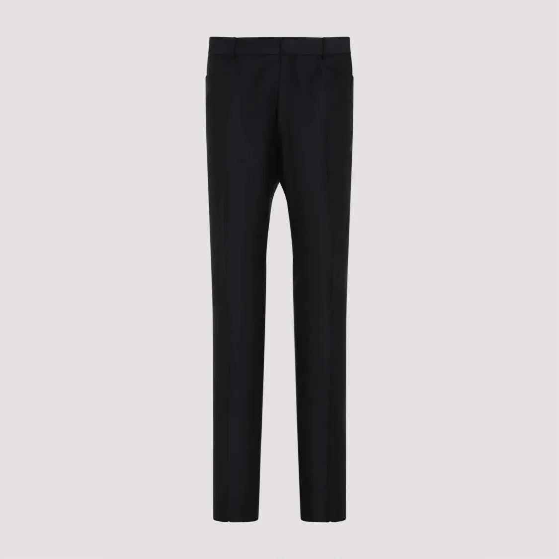 Black Mohair And Silk Pants