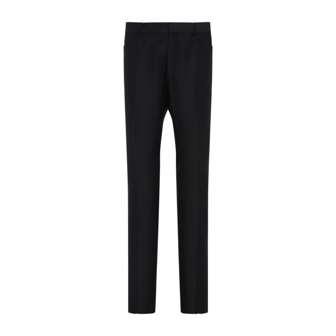 Black Mohair And Silk Pants