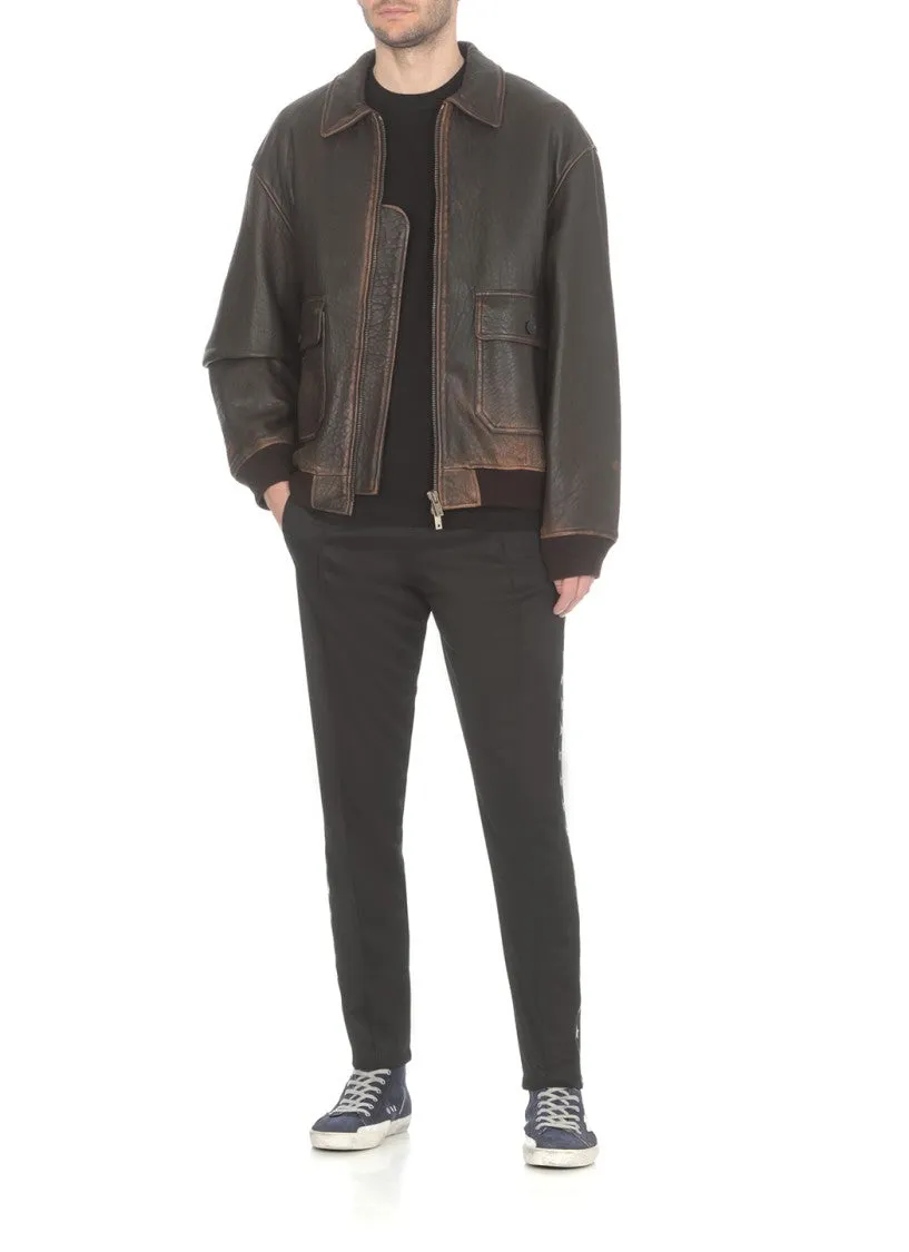 Black Pants With Logo