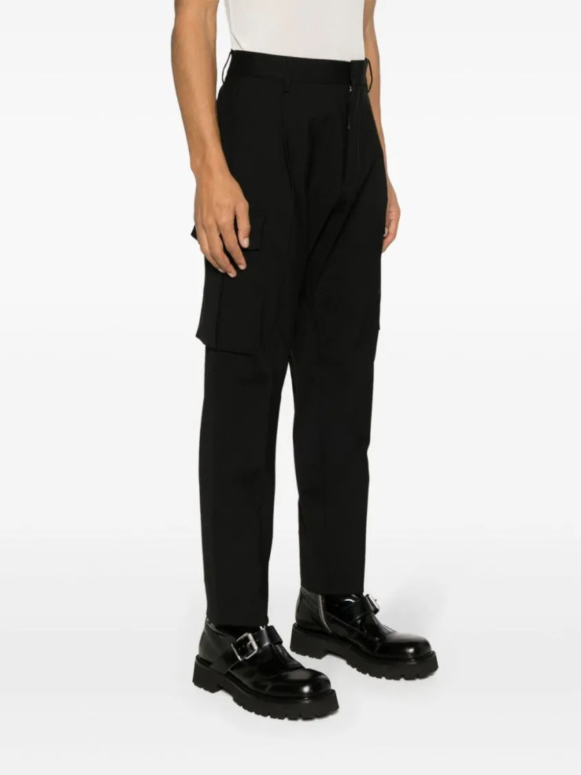 Black Wool Trousers