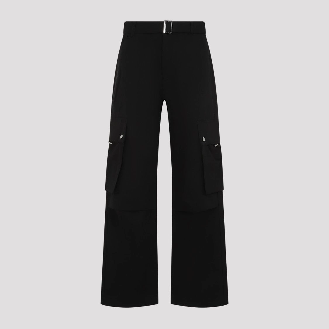 Black Cotton Le Cargo Pants