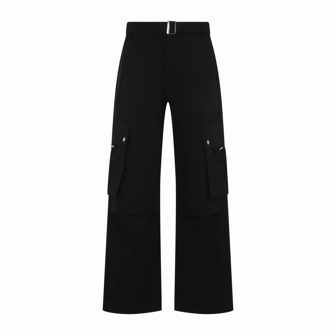 Black Cotton Le Cargo Pants
