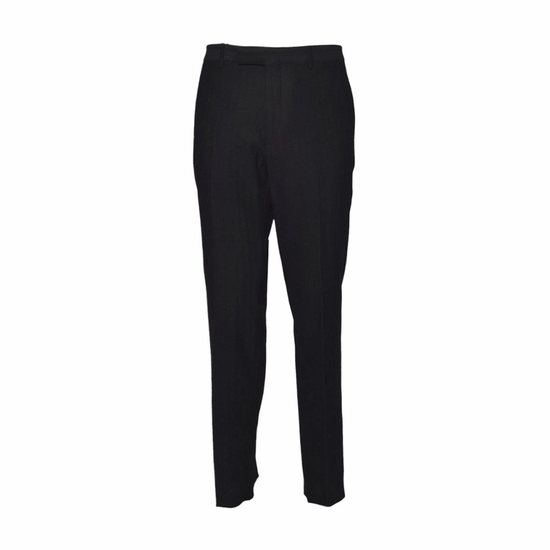 Black Jacquard Striped Evening Pants