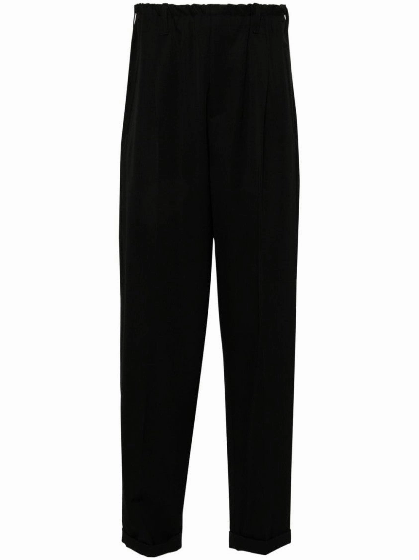 Black Virgin Wool Trousers