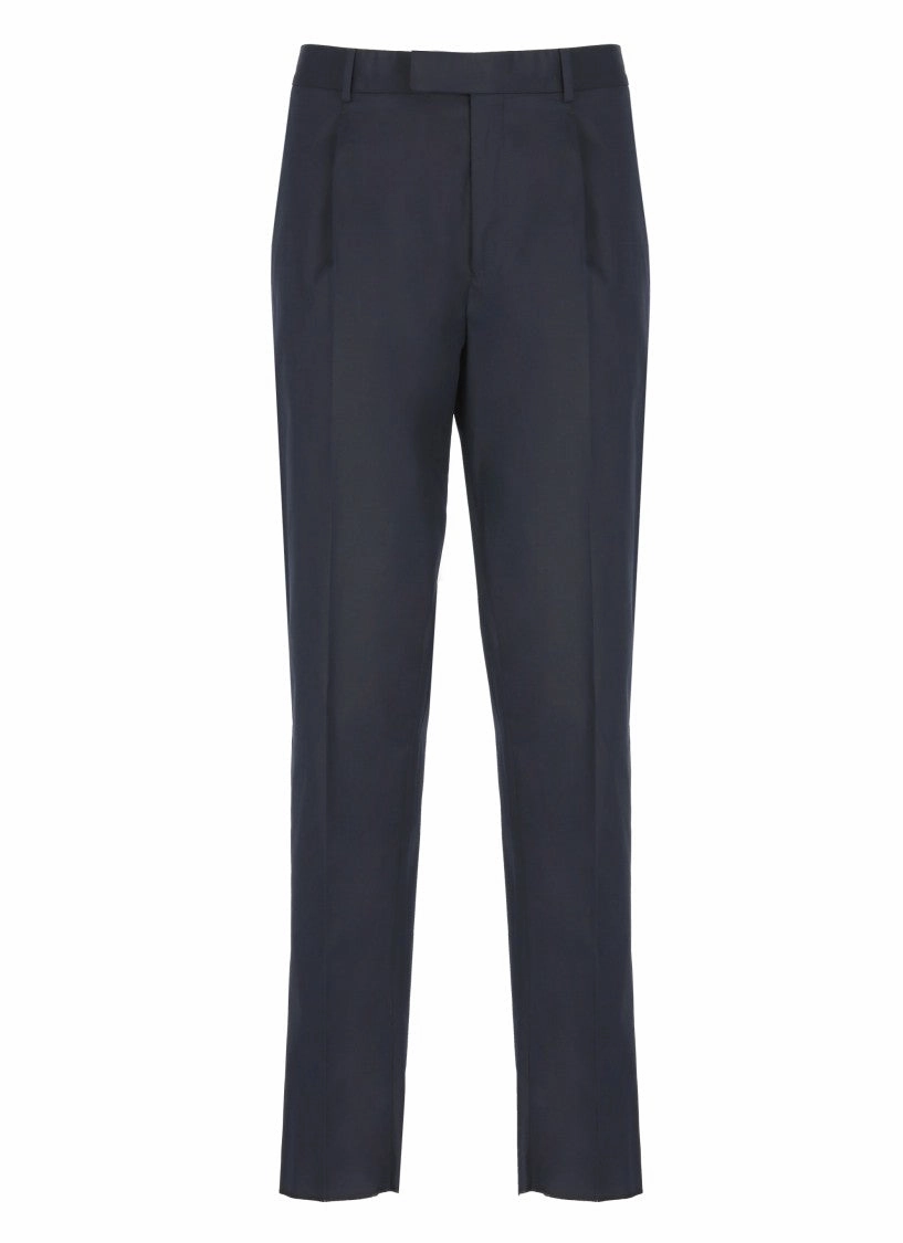 Blue Cotton Pants