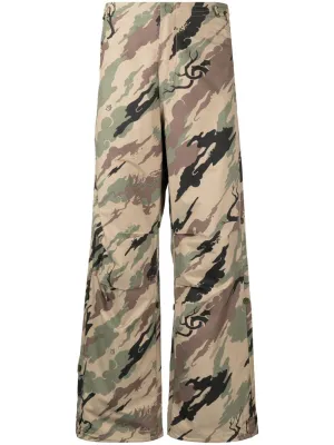 Bonsai Forest-Print Trousers cheap bottoms online shop