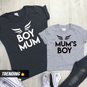 Boy Mum & Mum's Boy Matching T-Shirts (MRK X) maternity wear outlet
