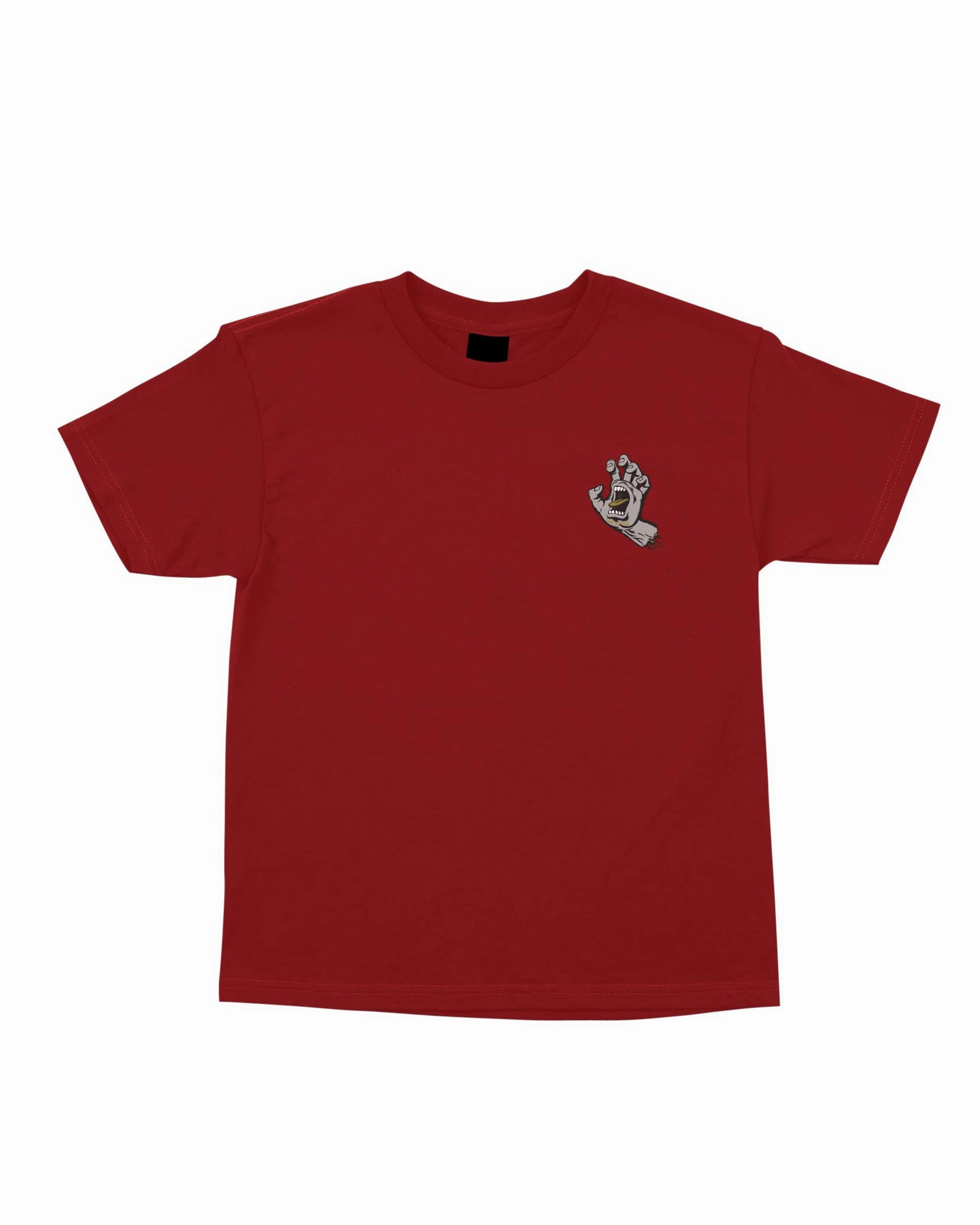 Boy's (8-16) Screaming Hand S/S T-Shirt - Crimson