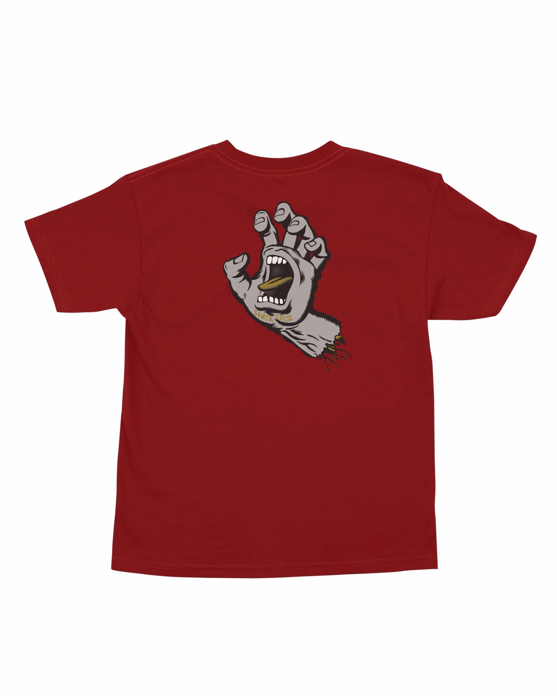 Boy's (8-16) Screaming Hand S/S T-Shirt - Crimson