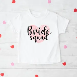 Bride Squad Heart Matching T-Shirts maternity dresses promo