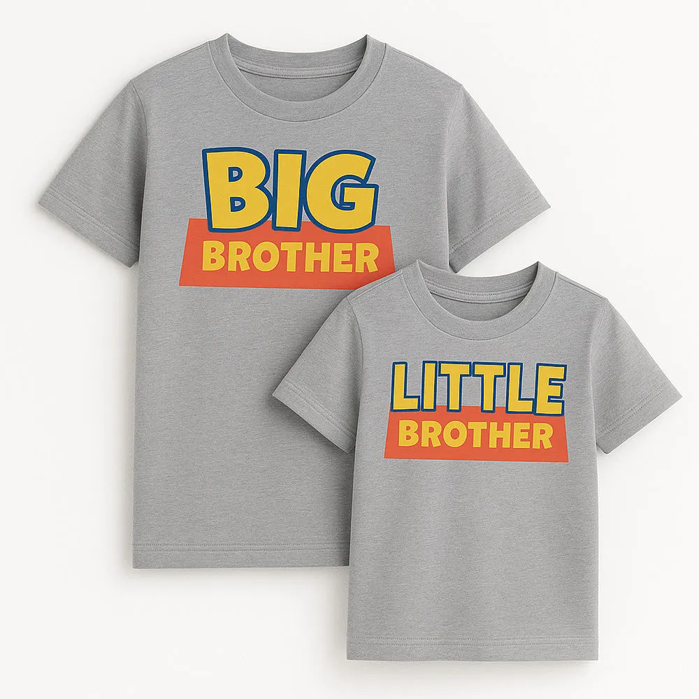 Brothers Toys Matching T-Shirts Heather Grey boys outfits online store