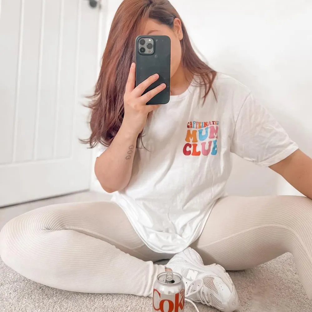 Caffeinated Mum Club Women's T-Shirt maternity dresses promo