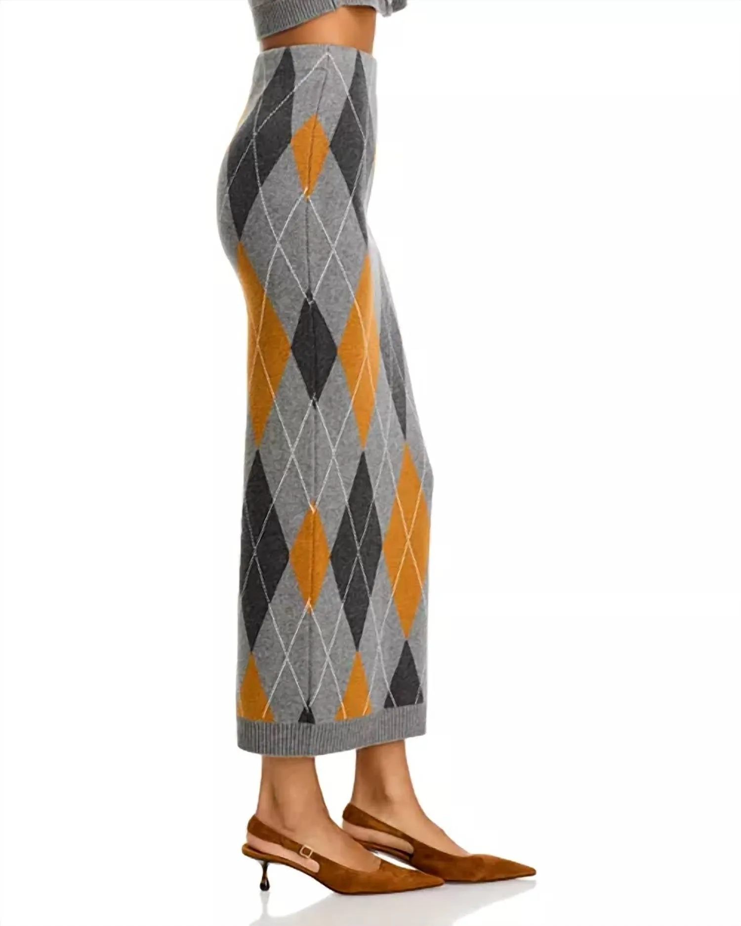 Callie Skirt In Cinnamon Slate Grey