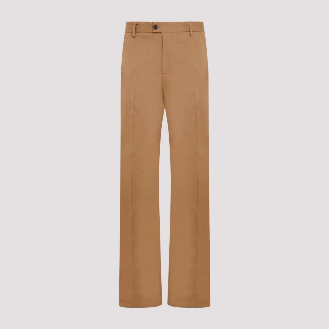 Camera Strap Chino Camel Cotton Pants