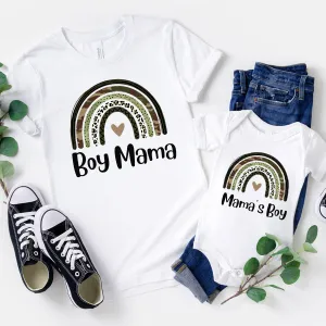 Camo Rainbow Boy Mama Mum & Baby Tee & Baby Vests maternity dresses promo