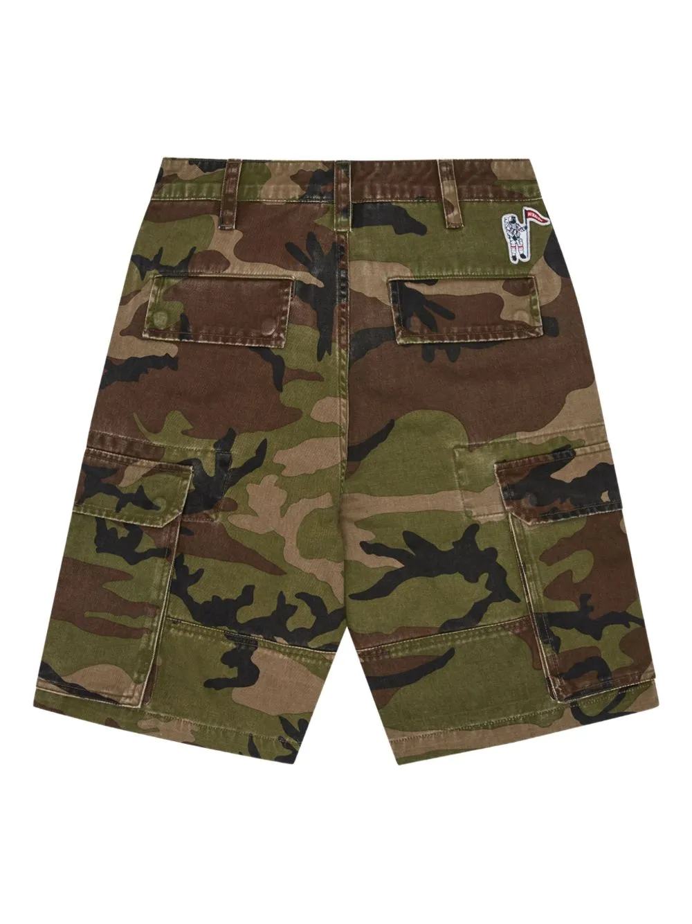 Camouflage-Print Cargo Shorts