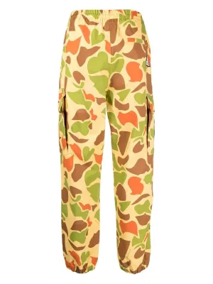 Camouflage-Print Elasticated Trousers cheap bottoms online shop