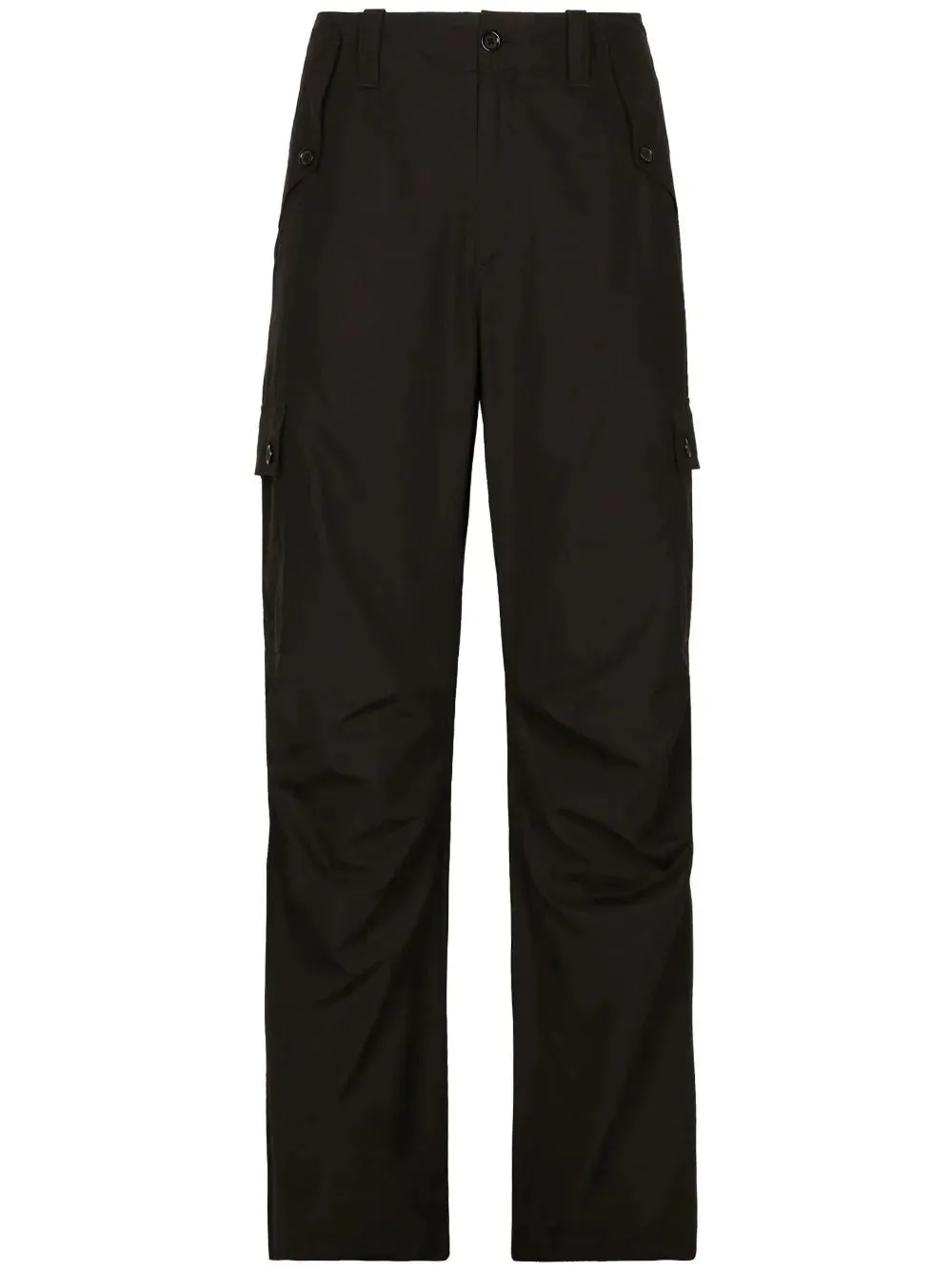 Cargo-Pocket Logo-Plaque Cotton Trousers cheap bottoms online shop