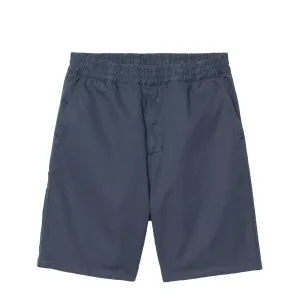 Carhartt WIP Flint Short Dusky Blue Garment Dyed mens shorts outlet store