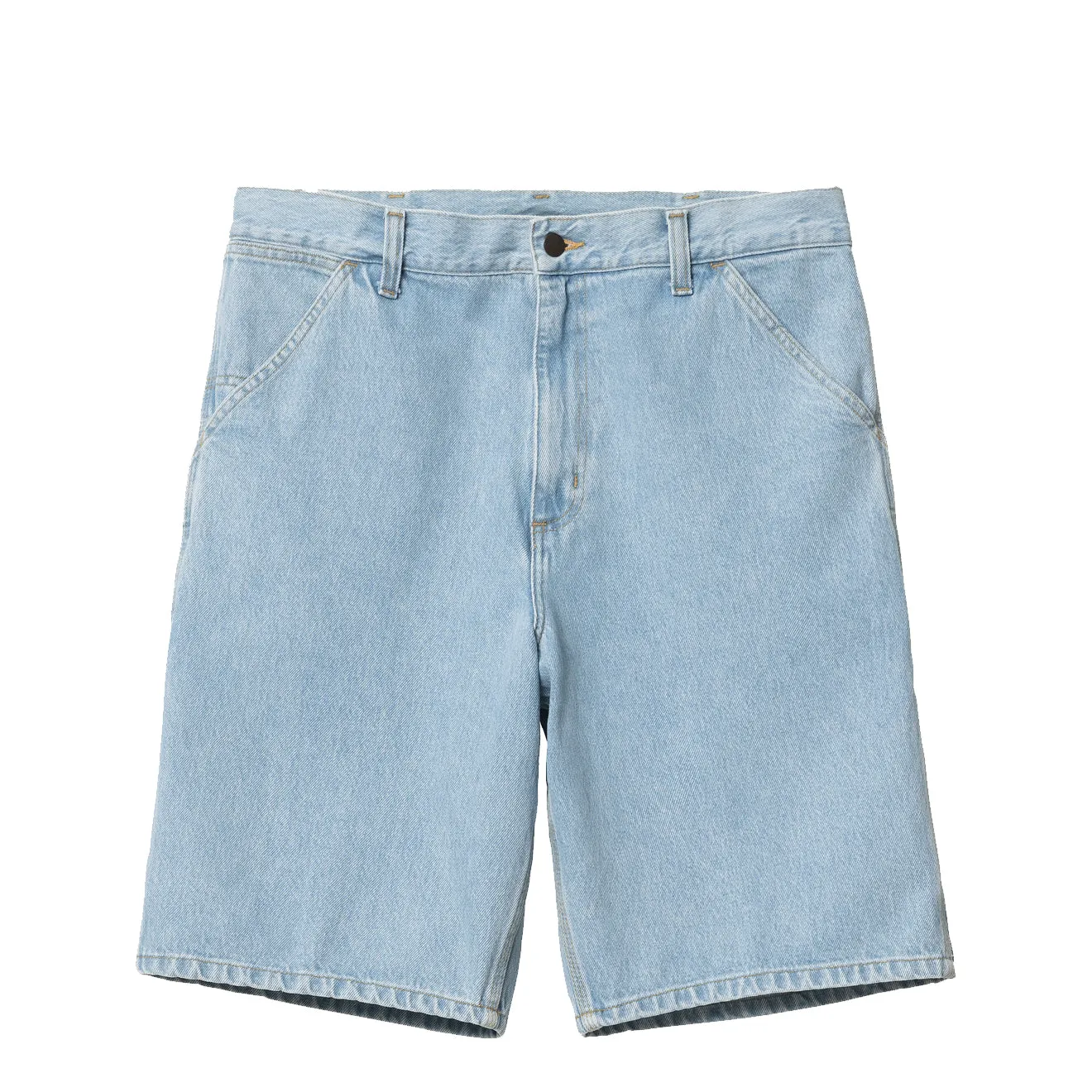 Carhartt WIP Single Knee Short Blue Heavy Stone Bleached mens shorts outlet store