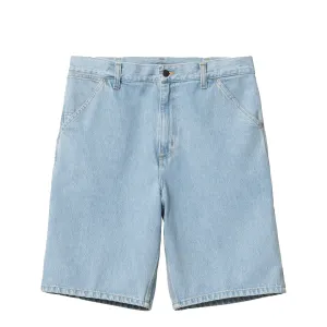 Carhartt WIP Single Knee Short Blue Heavy Stone Bleached mens shorts outlet store