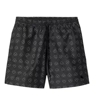 Carhartt WIP Slater Swim Trunks Furoshiki Print / Black mens shorts outlet store