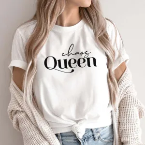 Chaos Queen T-Shirt mum blouses clearance