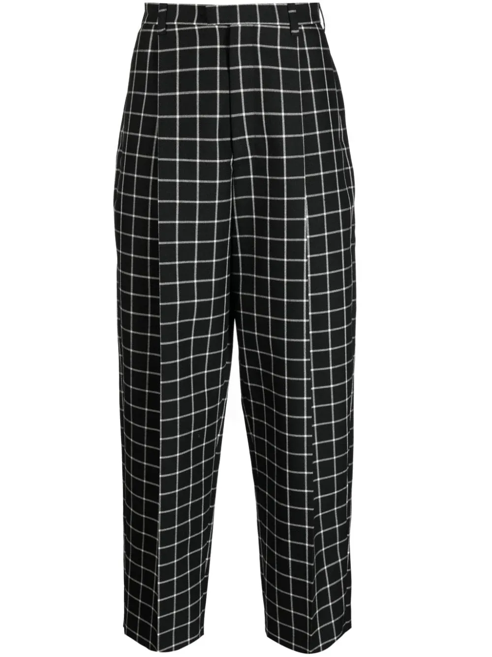 Checked Tapered Trousers cheap bottoms online shop