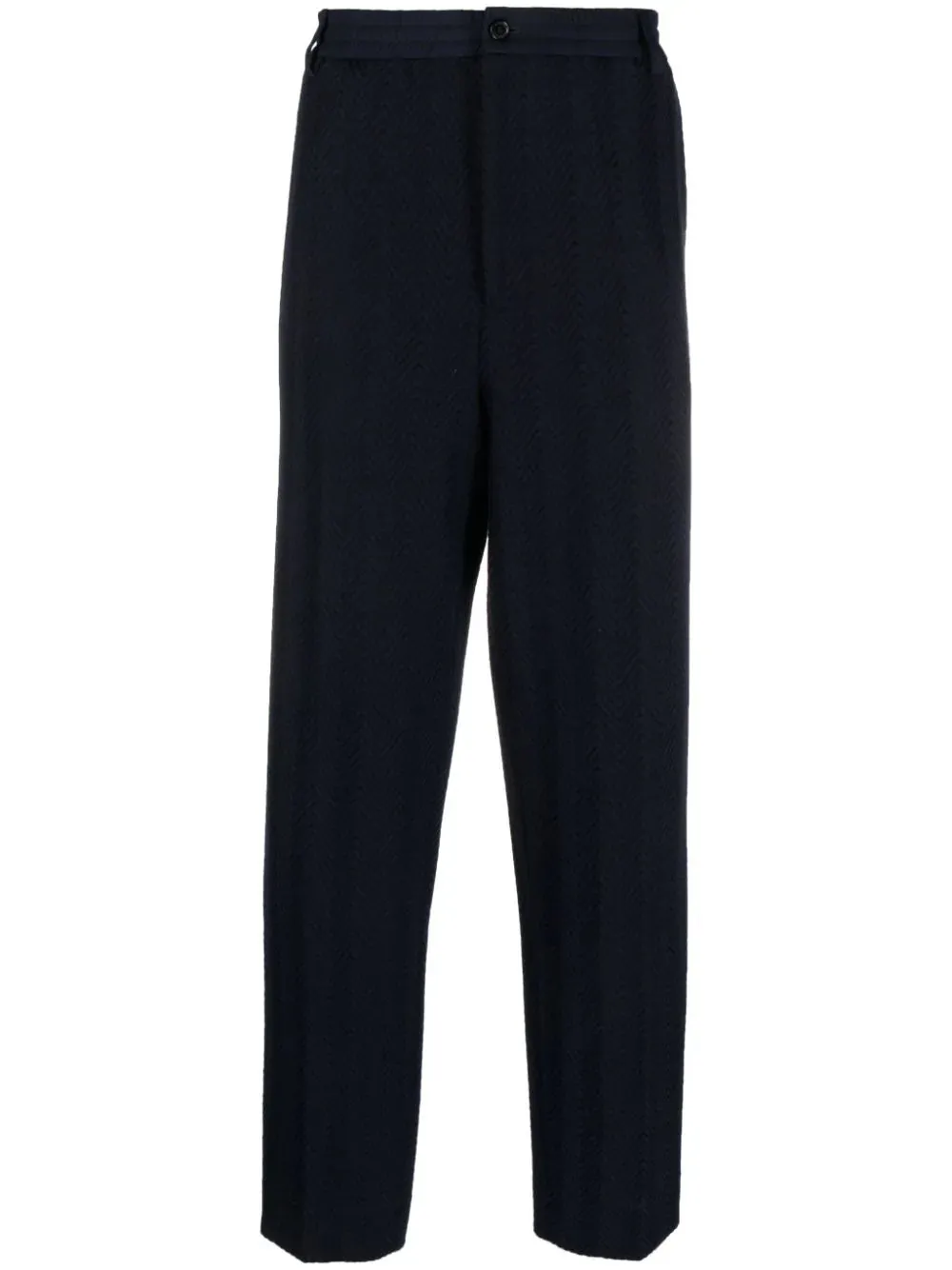 Chevron-Knit Straight-Leg Trousers cheap bottoms online shop