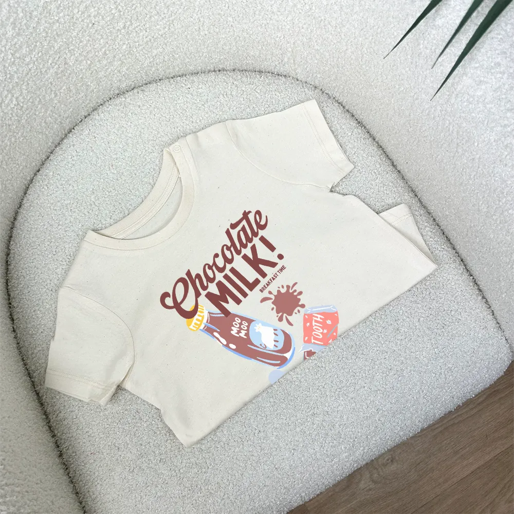 Chocolate Milk Graphic Kids T-Shirt girls pajamas promo