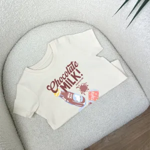 Chocolate Milk Graphic Kids T-Shirt girls pajamas promo