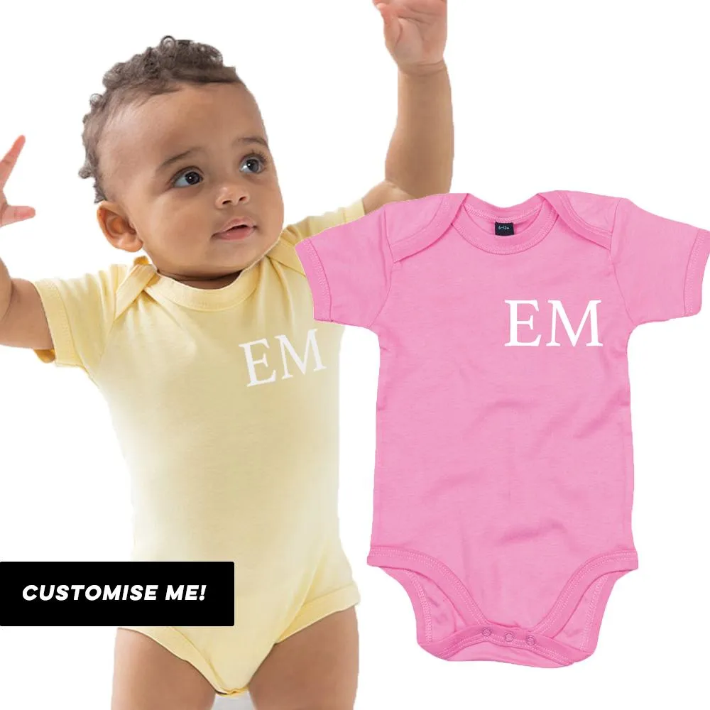 Classic Personalised Initial Baby Vest (MRK X) cheap baby clothes online