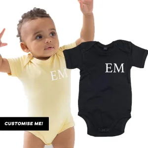 Classic Personalised Initial Baby Vest (MRK X) cheap baby clothes online