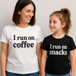 Coffee & Snacks Mum Matching Shirts discount mum dresses