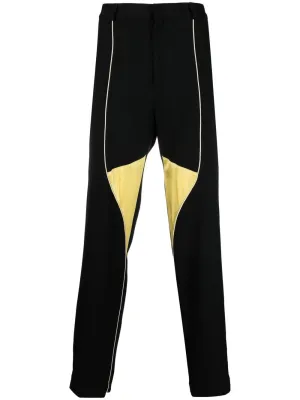 Colour-Block Straight Trousers Bottoms outlet online