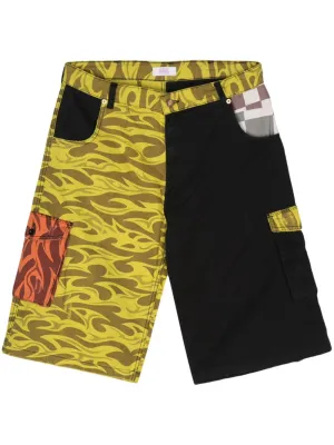 Colourblock Cargo Shorts cheap mens pants online