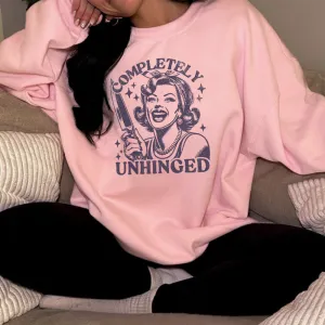 Completely Unhinged Distressed Sweatshirt postpartum clothes sale