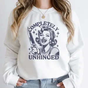 Completely Unhinged Distressed Sweatshirt postpartum clothes sale