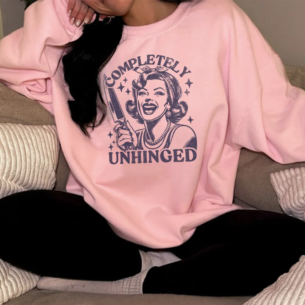 Completely Unhinged Distressed Sweatshirt postpartum clothes sale