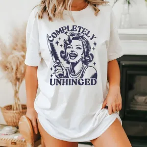Completely Unhinged Distressed T-Shirt maternity dresses promo