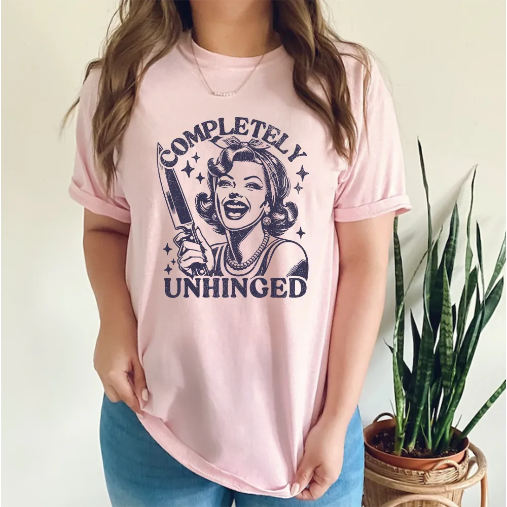 Completely Unhinged Distressed T-Shirt maternity dresses promo