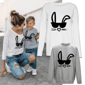 Cool Bunny Mummy & ME Matching Crew Sweatshirts (MRK X) maternity wear outlet