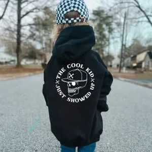 Cool Kid Showed Up Back Logo Kids Hoodie boys fashion clearance